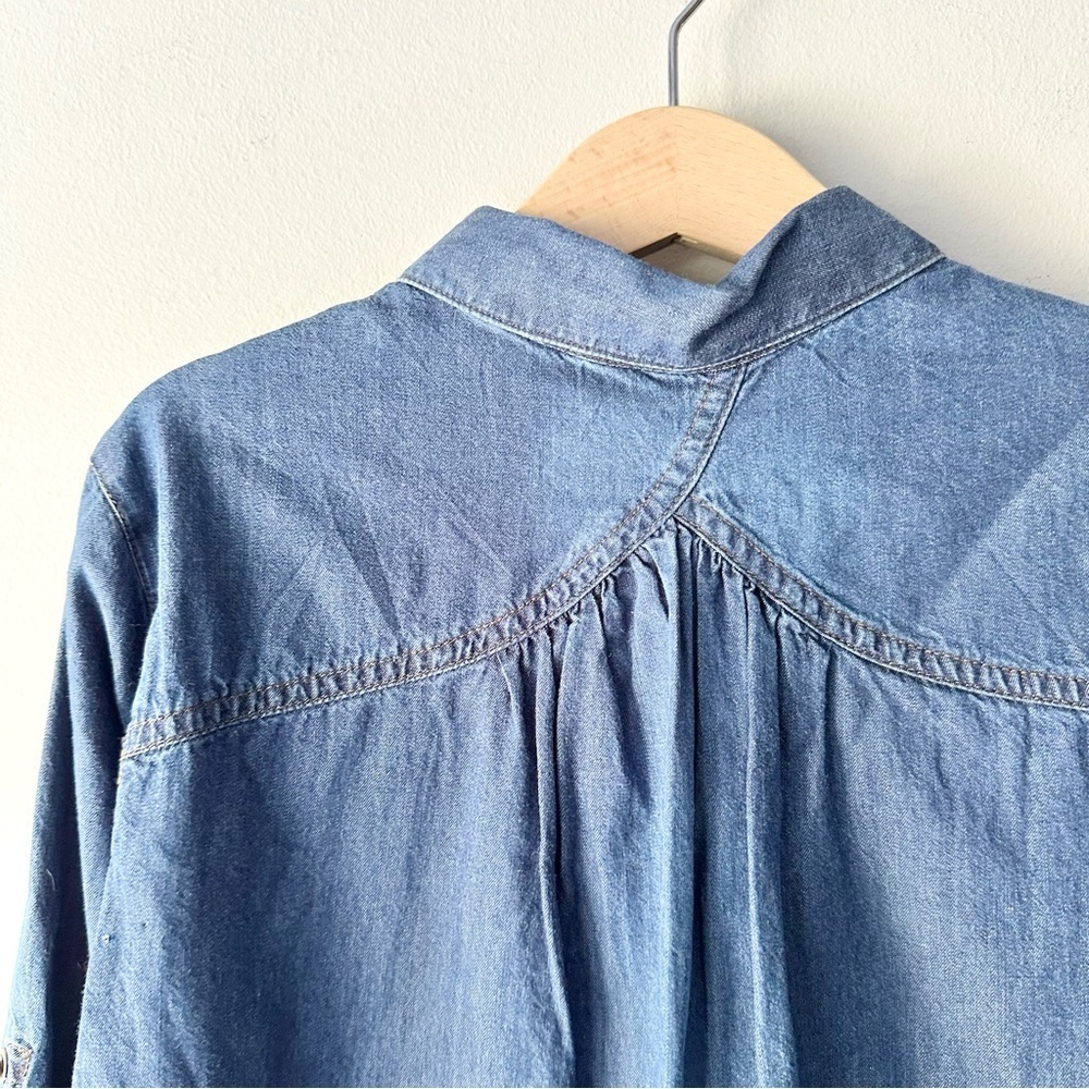 Mayoral Long Sleeve Denim Button Down Shirt - Picture 9 of 9